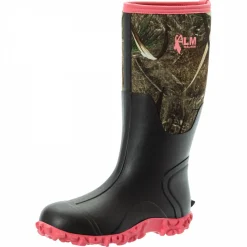Almwalker Neoprenstiefel Fleur Damen (Schwarz/Camouflage/Pink)