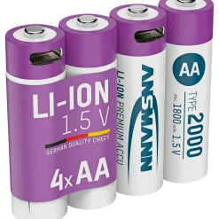 Ansmann Lithium Akku Mignon AA Typ 2000