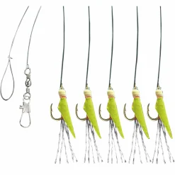 Aquantic Real Skin Vorfach Rig 5 (Chartreuse)