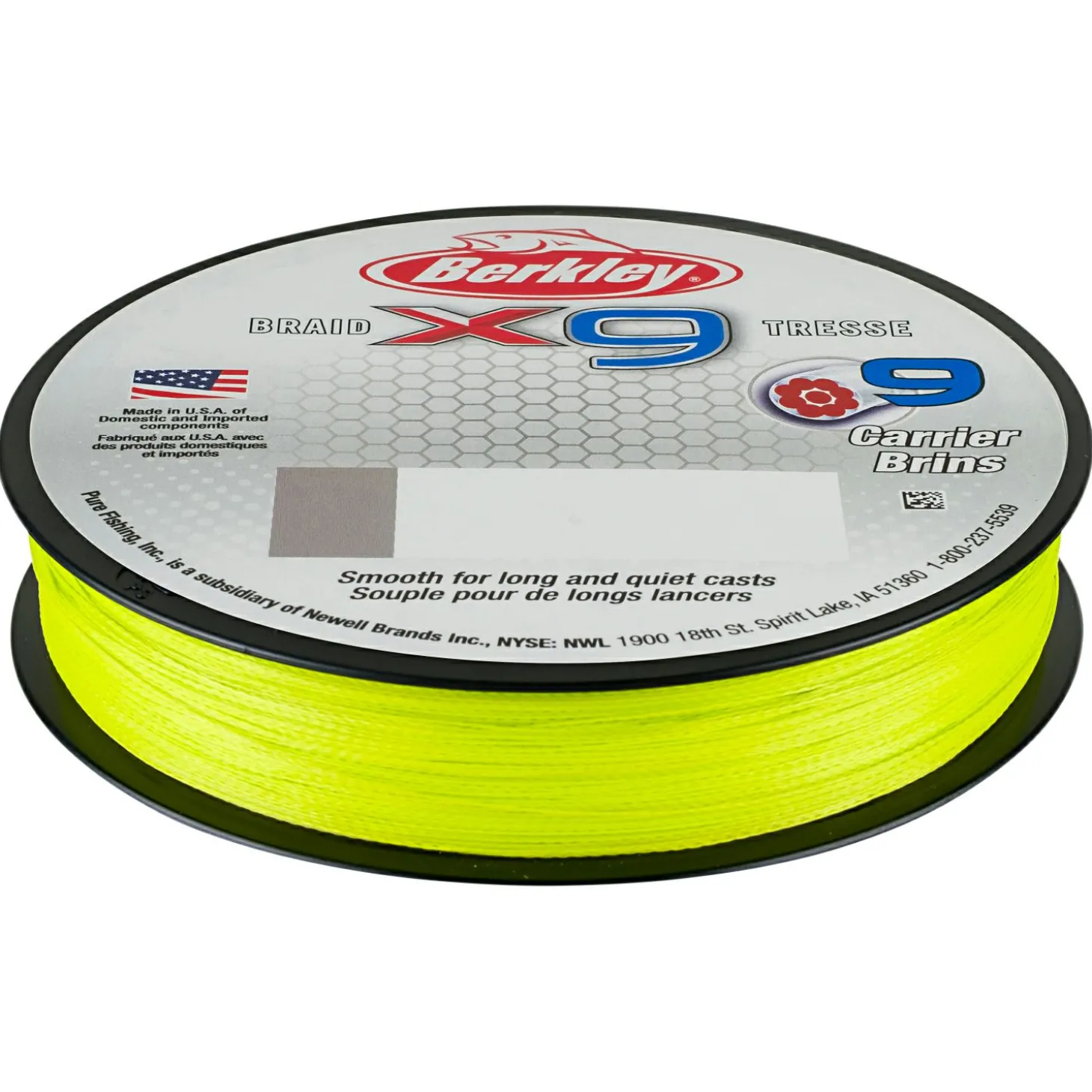 Berkley Angelschnur X9™ Braid (Fluro Green, 300 m)