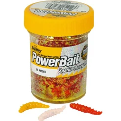 Berkley Powerbait Honey Worms (Garlic orange)