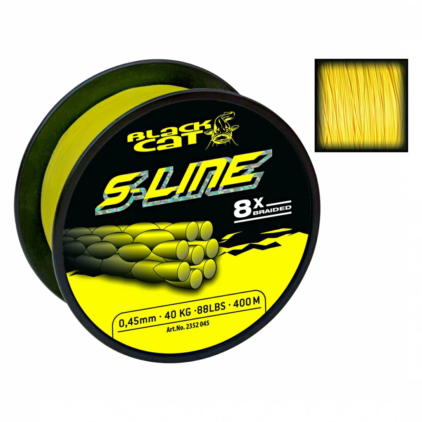 Black Cat Angelschnur Cat S-Line gelb (400-450 m)