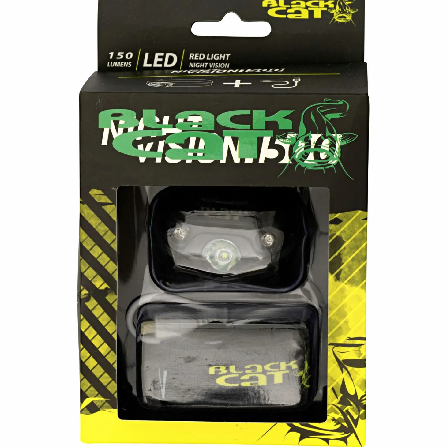 Black Cat Kopflampe Night Vision 1500