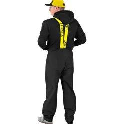 Black Cat Waterproof Salopettes (Black/Yellow)