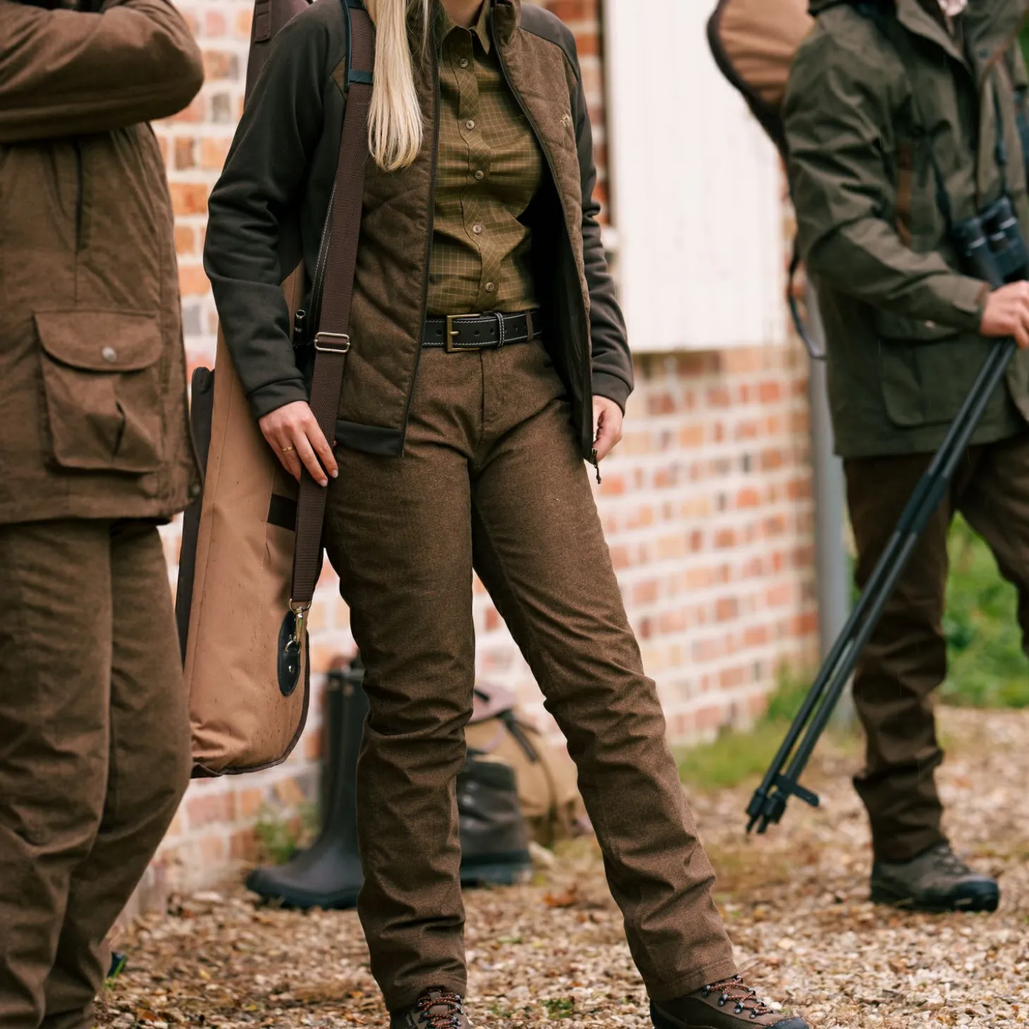 Blaser Celina Hose Vintage Damen (Dunkelbraun Mélange)