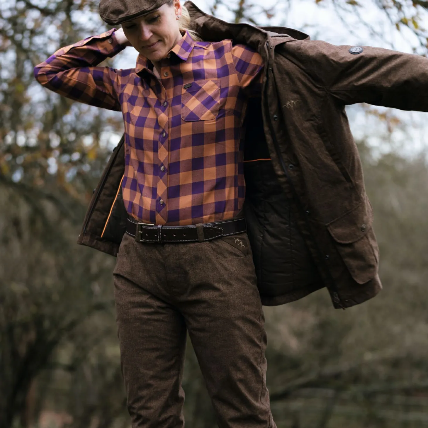 Blaser Celina Hose Vintage Damen (Dunkelbraun Mélange)