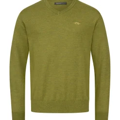 Blaser V-Neck Merino Sweater Herren (Vivid Grün)