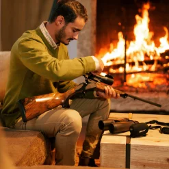 Blaser V-Neck Merino Sweater Herren (Vivid Grün)