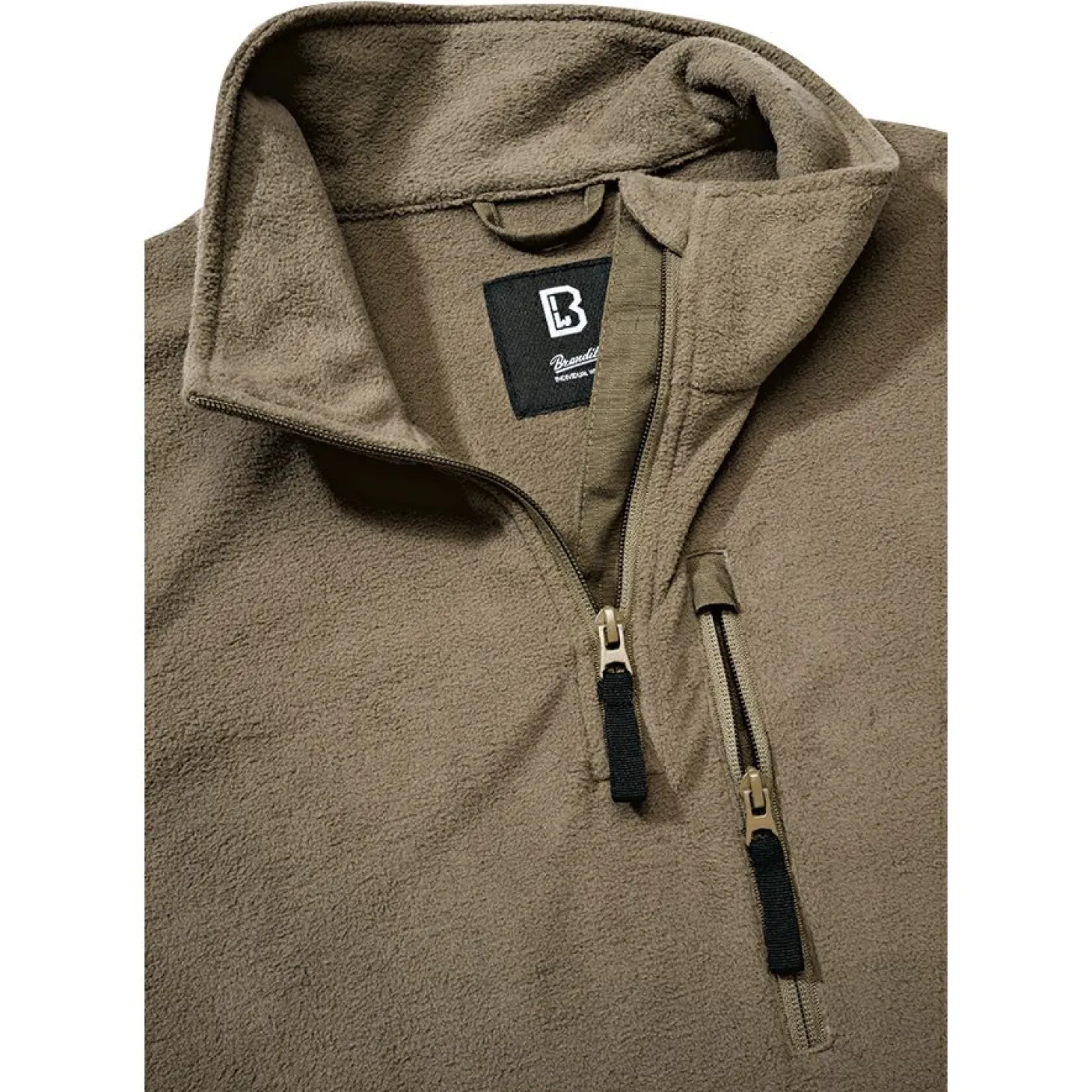 Brandit Fleece Troyer Herren (Olive)