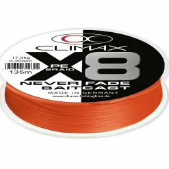 Climax PE X8 Neverfade Baidcast (hi-vis orange)