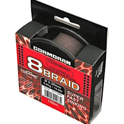 Cormoran Angelschnur Corastrong 8-Braid Super Fast Sinking (dunkelbraun)