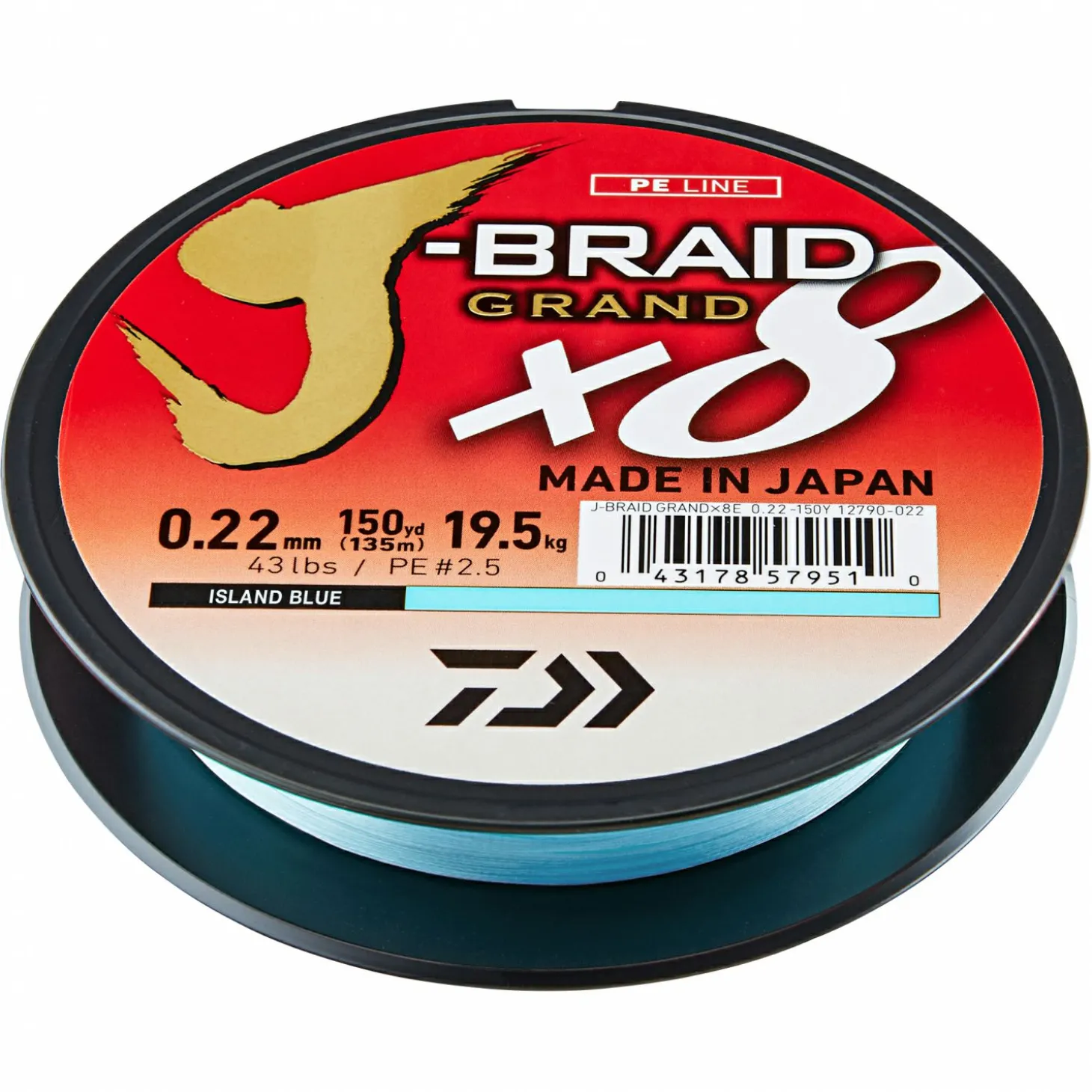 Daiwa Angelschnur J-Braid Grand X8 (blau, 135 m)