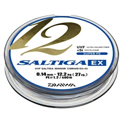 Daiwa Angelschnur Saltiga 12 Braid EX + SI (multi-color, 600 m)