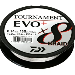 Daiwa Angelschnur Tournament X8 Braid EVO+ (135 m, weiß)
