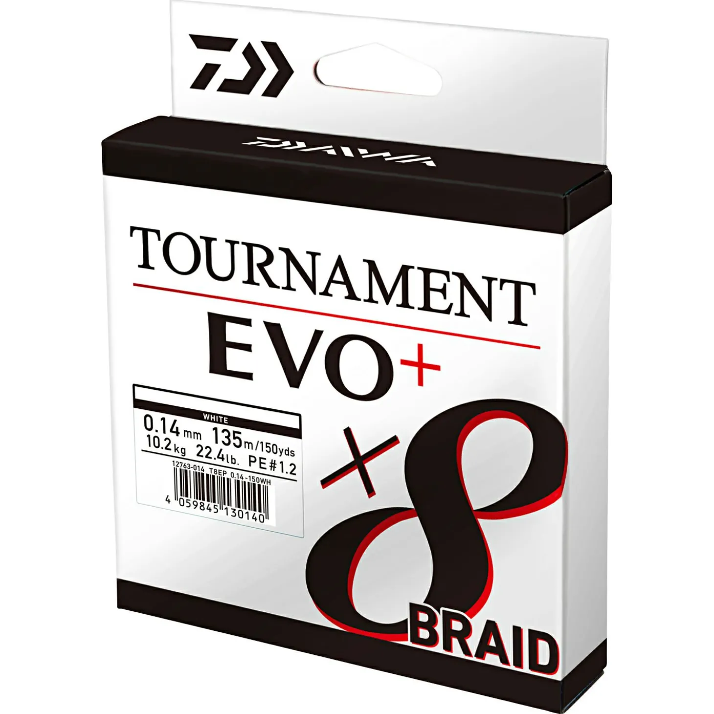 Daiwa Angelschnur Tournament X8 Braid EVO+ (135 m, weiß)
