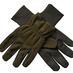 Deerhunter Fleecehandschuhe, mit Leder (Art Green)