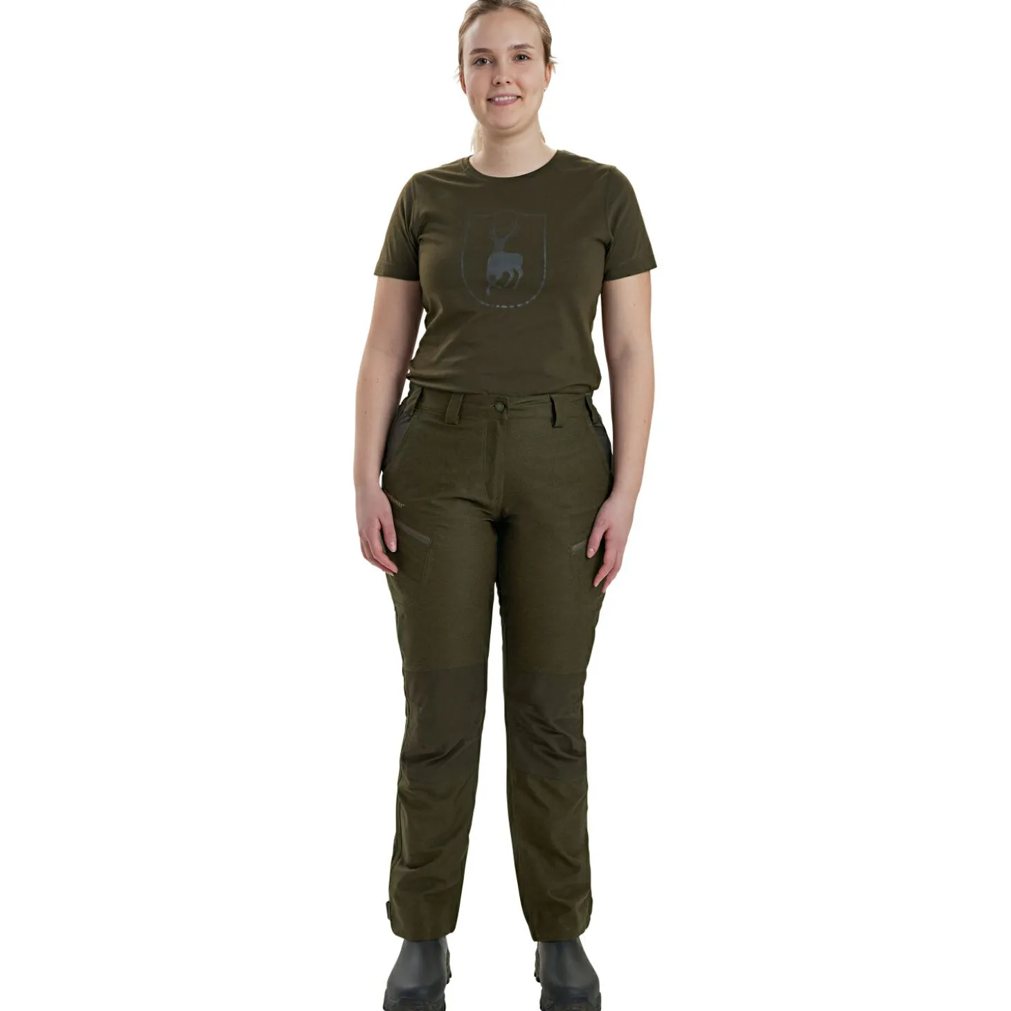 Deerhunter Lady Chasse Hose Damen (Olive Night Melange)