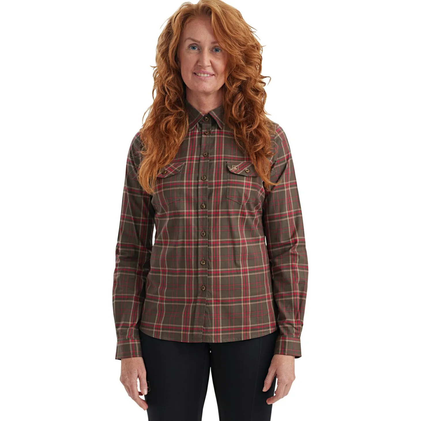 Deerhunter Lady Elena Hemd Damen (Green Check)