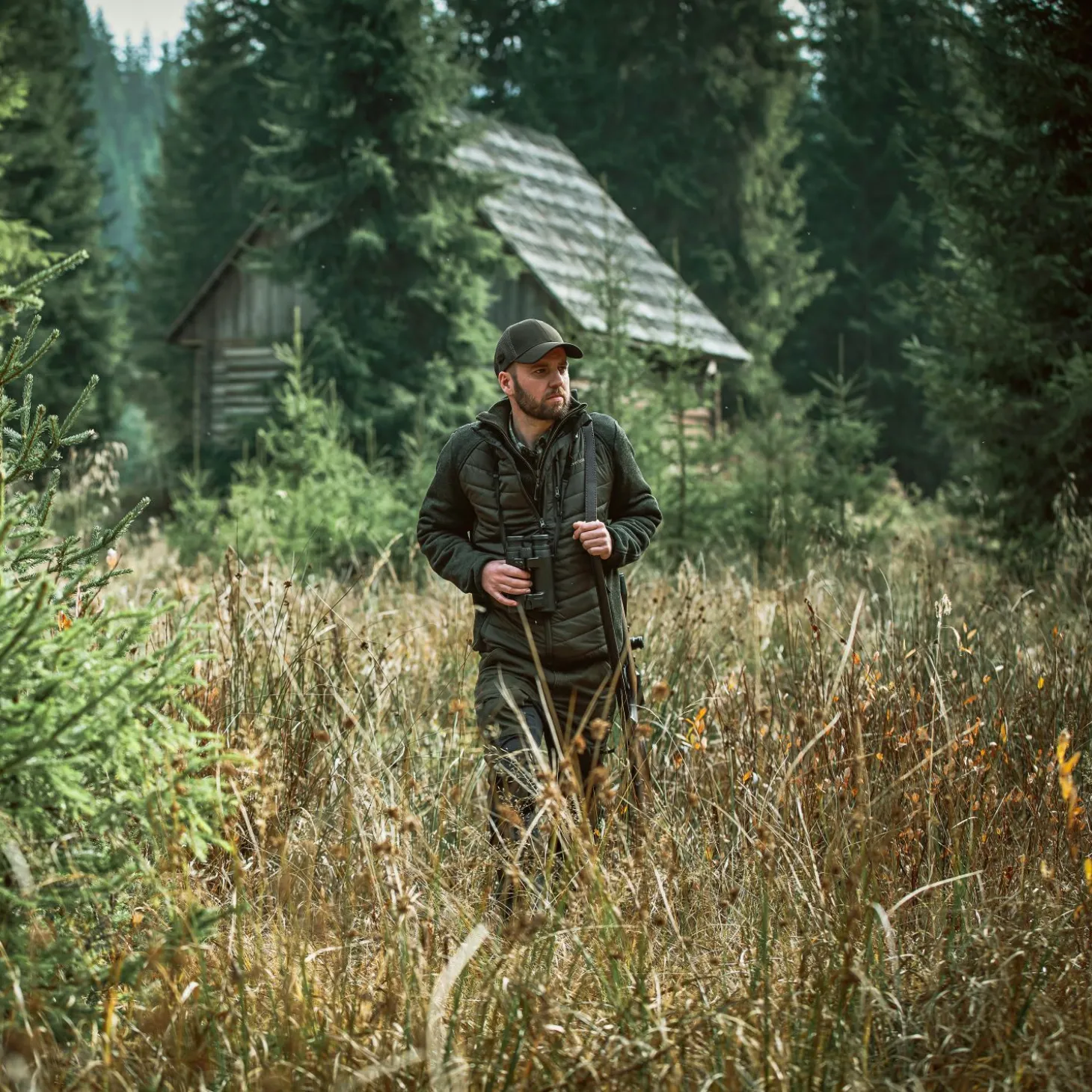 Deerhunter Moor wattierte Jacke Herren, mit Strick (Timber)