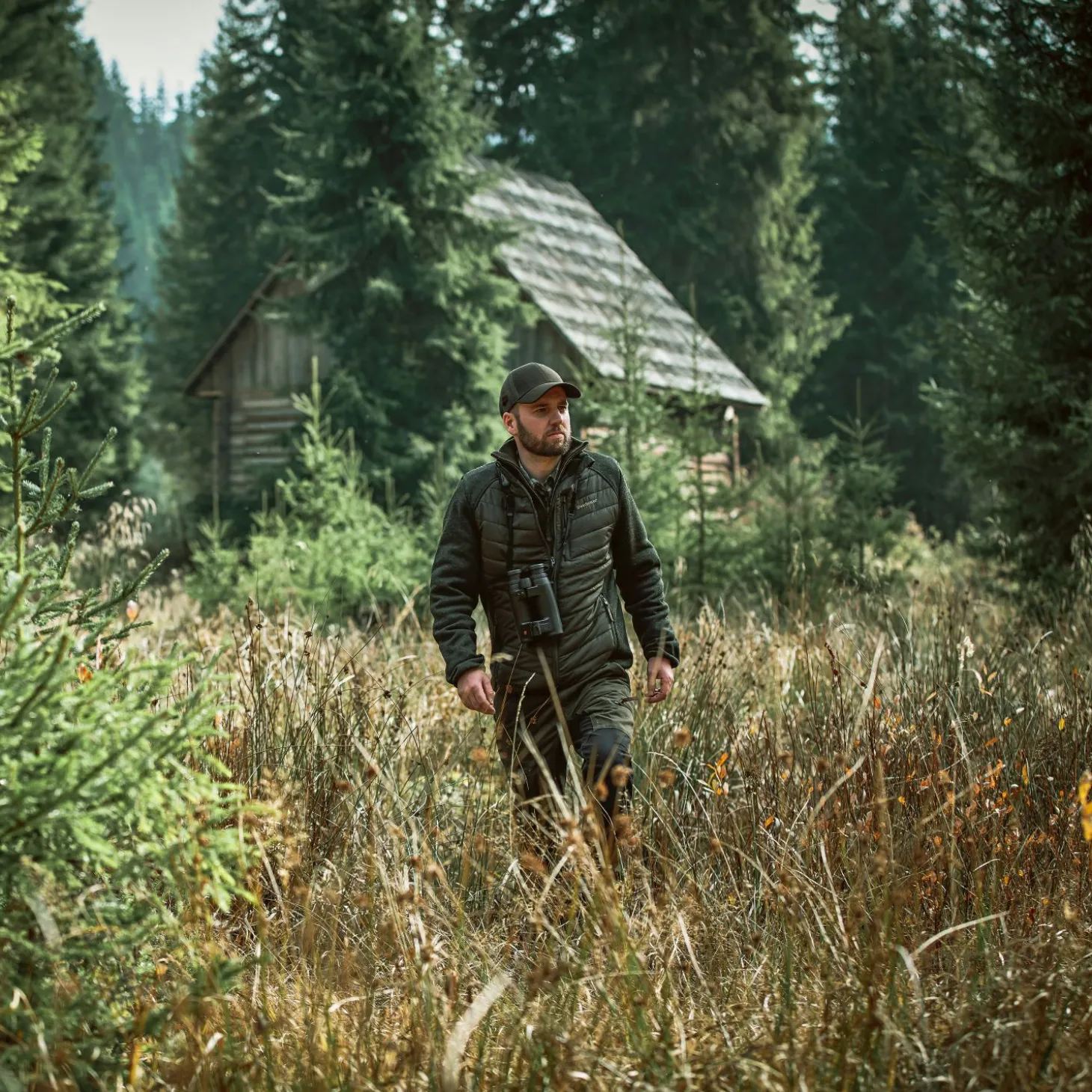 Deerhunter Moor wattierte Jacke Herren, mit Strick (Timber)