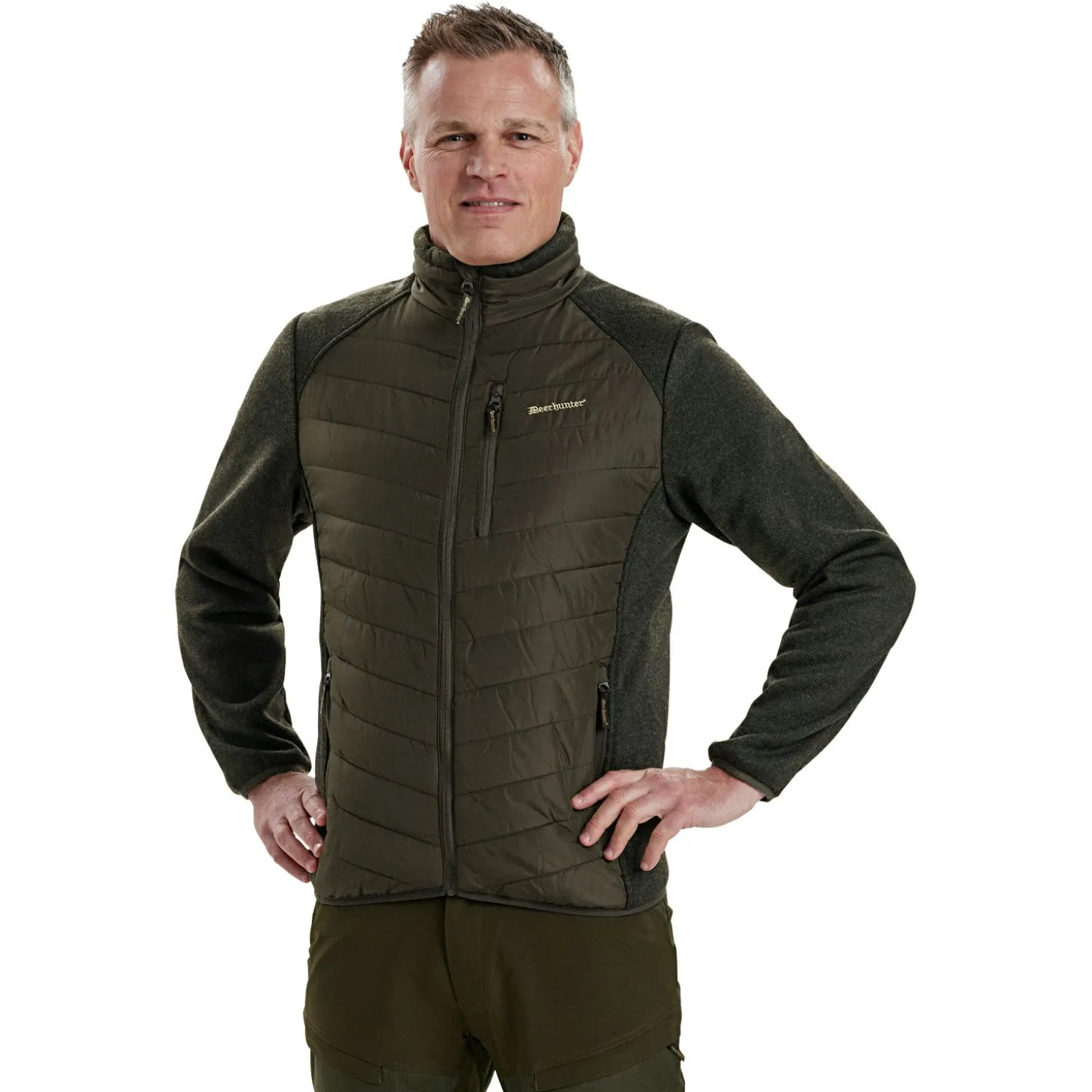 Deerhunter Moor wattierte Jacke Herren, mit Strick (Timber)