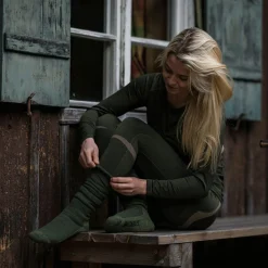 Deerhunter Woll Socken Deluxe, lang (Grape Leaf)