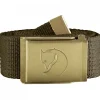 Fjällräven Travel Canvas Brass Belt (Dark Olive)