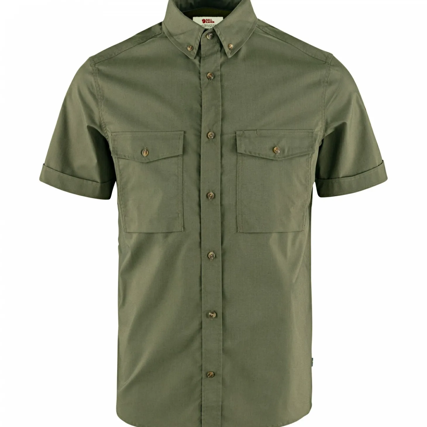 Fjällräven Övik Air Stretch SS Shirt M Herren (Laurel Green)