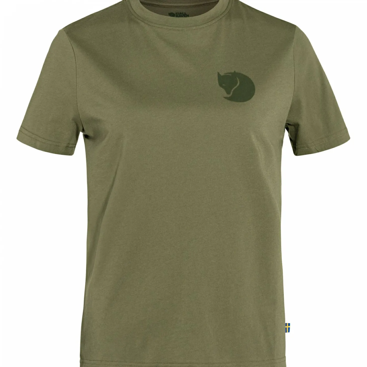 Fjällräven Övik Fox Boxy Logo Tee W Damen (Green)