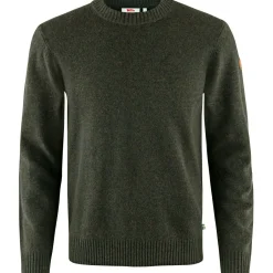 Fjällräven Övik Round-neck Sweater M Herren (Dark Olive)
