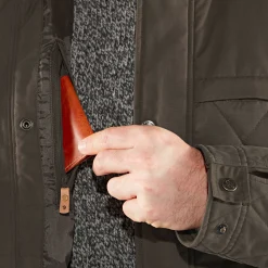 Fjällräven Övik Wool Padded Jacket M Herren (Dark Olive)