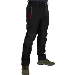 Fox Rage Pro Series Soft Shell Trousers Herren (Grey/Chili Red)