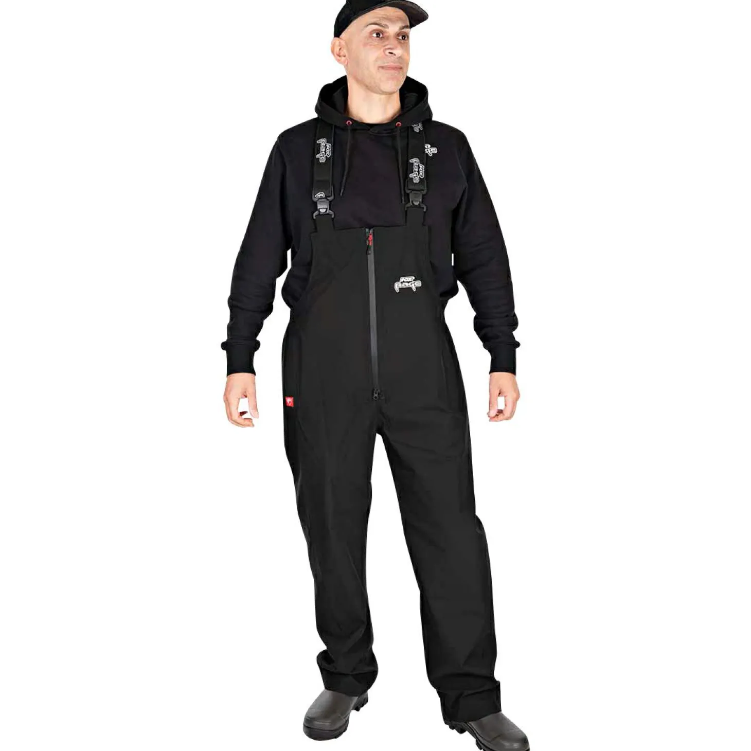 Fox Rage RageWear Rainsuit Salopettes & Jacket Herren (Black)