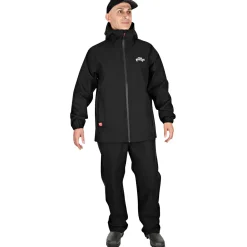 Fox Rage RageWear Rainsuit Salopettes & Jacket Herren (Black)