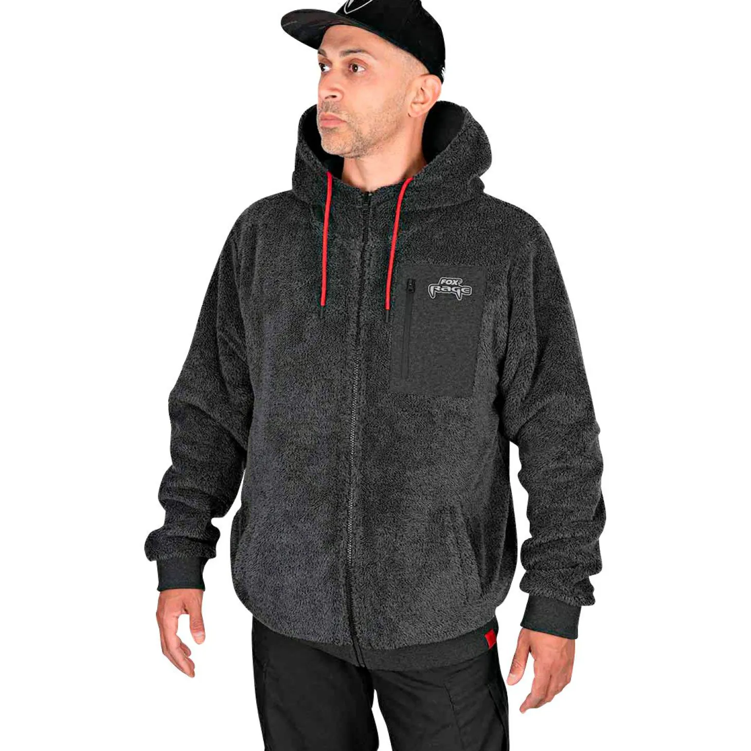 Fox Rage Reversible Sherpa Hoody Herren (Black)