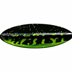 FTM Trout Spoon Fishing Tackle Max Omura Inline (Chartreuse/Schwarz UV)