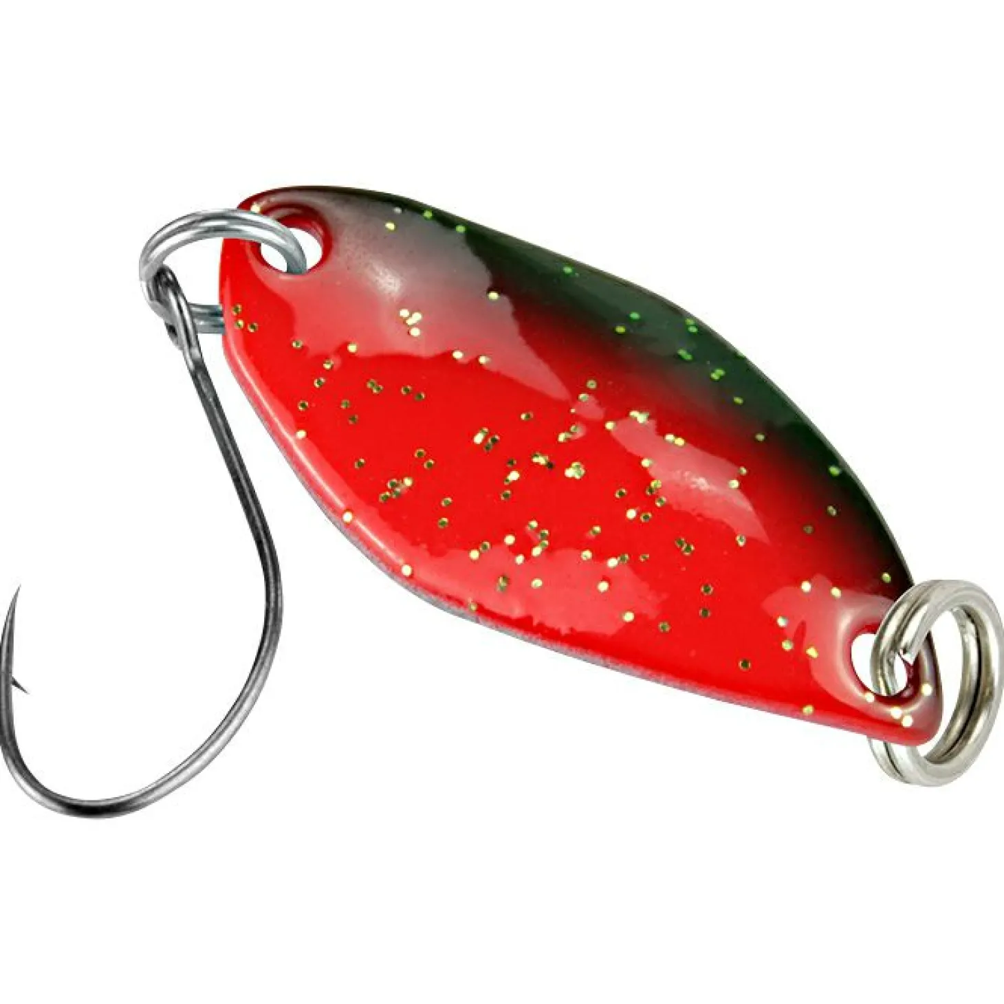 FTM Trout Spoon Fly (1,2 g, Rot/Grün, Schwarz)