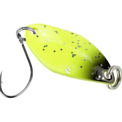 FTM Trout Spoon Fly (1,2 g, Schwarz/Gelb Glitter UV)