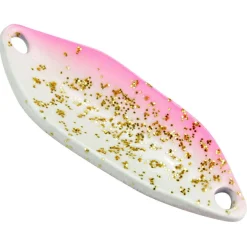 FTM Trout Spoon Hit (3,3 g, Weiß/Pínk Glitter)