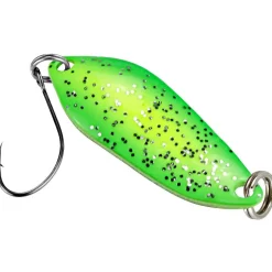 FTM Trout Spoon Strike (2,1 g, Grün/Gelb Glitter, Schwarz UV)