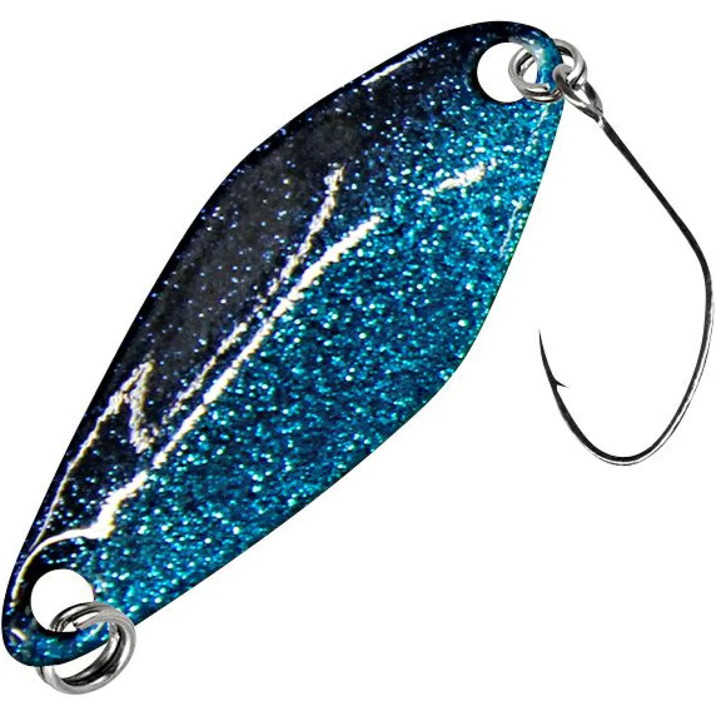 FTM Trout Spoon Tremo (2,3 g, Schwarz/Blau Glitter, Rosa)
