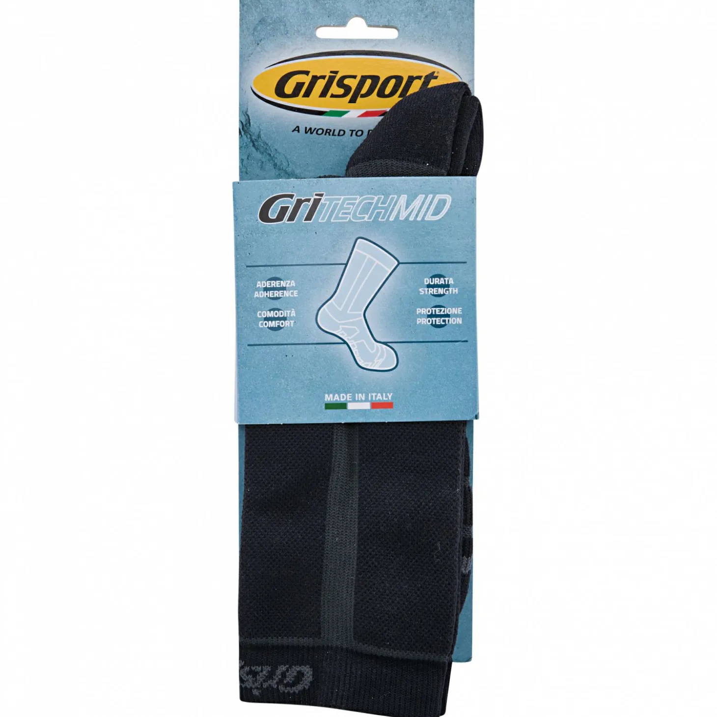 Grisport GRITech Mid Funktionssocken Unisex, lang (Black)