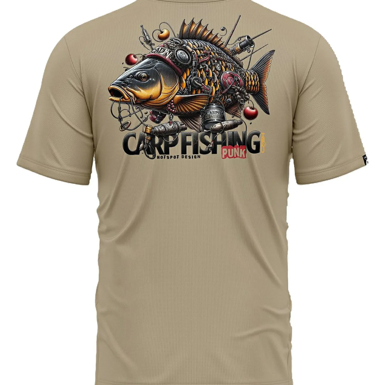 Hotspot Carpfishing Punk T-Shirt Herren (Sand)