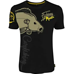 Hotspot Fishing Mania Carpfishing T-Shirt Herren (Black)