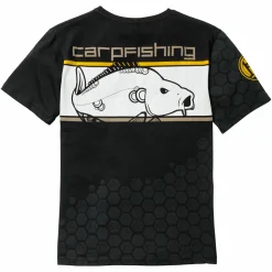 Hotspot Linear Carpfishing T-Shirt Herren (Black)