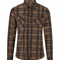 il Lago Basic Fleecehemd Eifelland Herren (Braun)