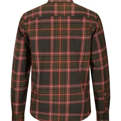 il Lago Prestige Hemd Leon Herren (Oliv/Rot)