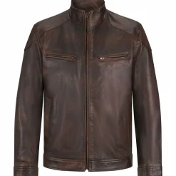 il Lago Prestige Lederjacke Boston Herren (Braun)