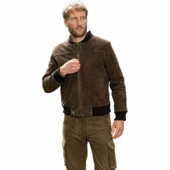 il Lago Prestige Lederjacke Houston Herren (Braun)