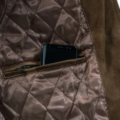 il Lago Prestige Lederjacke Houston Herren (Braun)